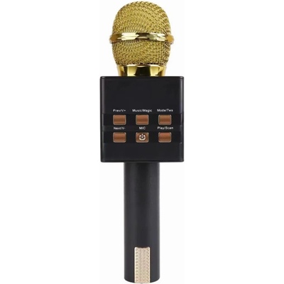 Bezdrôtový Bluetooth karaoke mikrofón MC871 3v1 zlatý