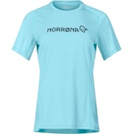Norrøna Дамска фланелка с къс ръкав за колоездене Norrøna Women's Fjørå Equaliser Lightweight T-Shirt Cycling jersey - Aqua Haze (156-2577-0413)