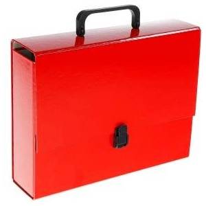 VauPe Cardboard briefcase vaupe classic ii, red