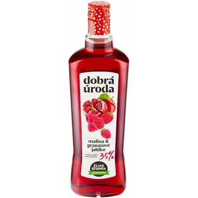 Zlatá Studňa Prémium Dobrá úroda malina & granátové jablko 0,5 l