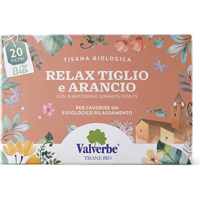 Valverbe Relax Lípa & pomeranč BIO bylinný čaj 20 sáčků 20 g