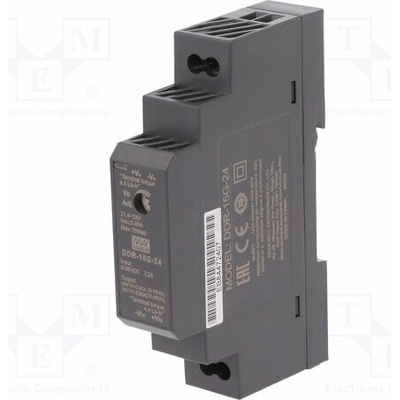 MEAN WELL DDR-15G-24 Měnič: DC/DC; 15W; Uvst: 9÷36VDC; Uvýst: 24VDC; Ivýst: 0,63A; DDR