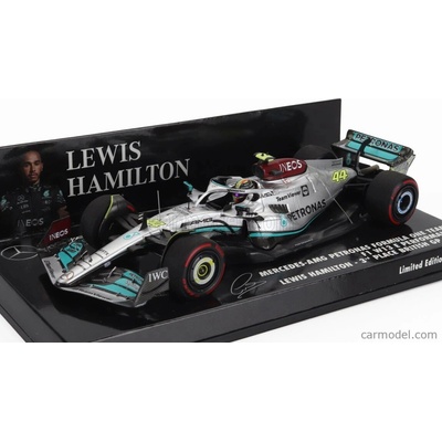 Minichamps Mercedes gp F1 W13e Team Mercedesamg Petronas F1 N 44 3. Silverstone British Gp 2022 Lewis Hamilton Silver Green 1:43