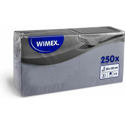 Wimex 86925 2V ubrousky šedé 250 ks 33x33cm