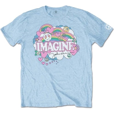 John Lennon Rainbows, Love & Peace Light Blue XL Риза (JLTS02MBL04)