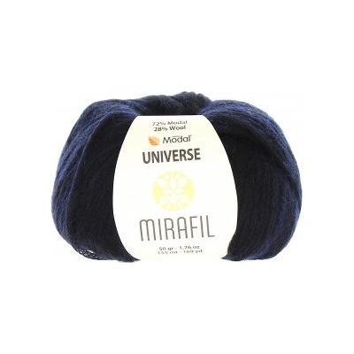 Mirafil Příze Universe Solid 458 - černomodrá