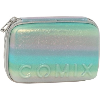 Ученически несесер със съдържание comix rainbow light blue 2024 (71563lb)