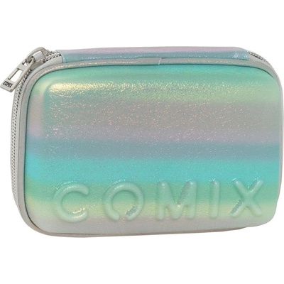 Ученически несесер със съдържание comix rainbow light blue 2024 (71563lb)