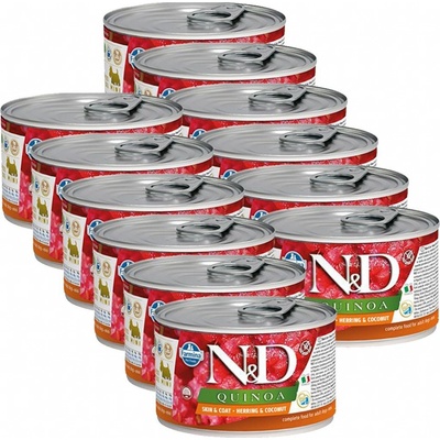 N&D Adult dog Quinoa Herring & Coconut 12 x 140 g