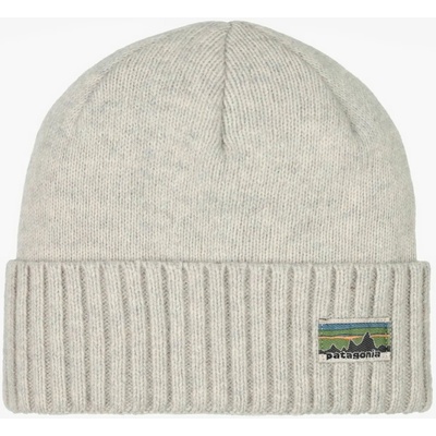 Patagonia Brodeo beanie legacy label crisp grey