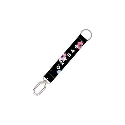 Šňůrka na krk Krátká s karabinkou Flowers