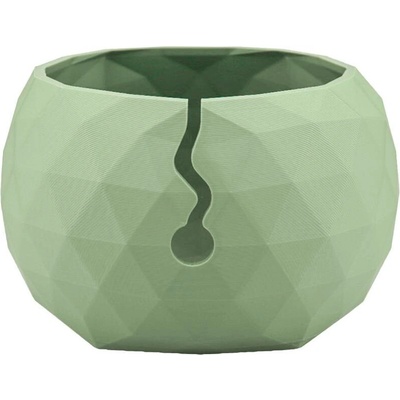 Pro Háčkování Miska na klubíčko LOW POLY, L olive powder