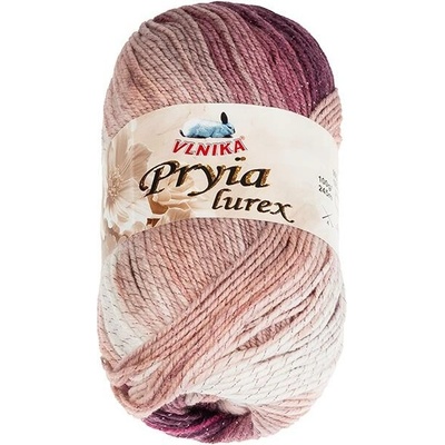 BELLATEX Příze Pryia lurex 100 g - 304 růžová, vínová