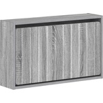 vidaXL Стенно шкафче за обувки ZWOLLE 71 x 17 x 43 см Сив Сонома (896411)