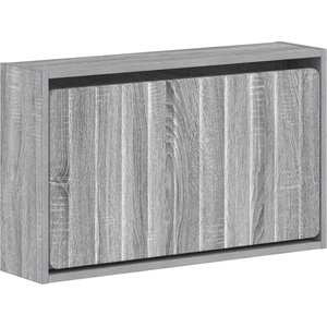 vidaXL Стенно шкафче за обувки ZWOLLE 71 x 17 x 43 см Сив Сонома (896411)