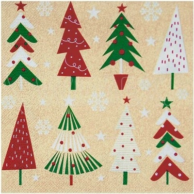 Wimex Obrúsok PAP FSC Mix 3V Vianoce farebné st 33x33 cm 20 ks