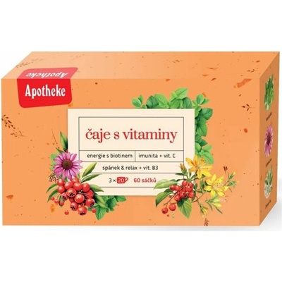 Apotheke dárková kolekce soubal Čaje s vitamíny 3 x 20 x 1,5 g