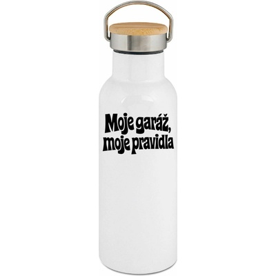 123TRIKO termoska Moje garáž, moje pravidla černá 500 ml
