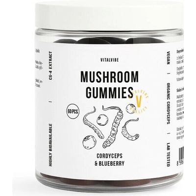 Vitalvibe Mushroom Gummies Cordyceps & Blueberry 60 gummies