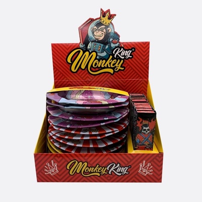 Monkey King Popolník s tenkými cigaretovými papierikmi KS a nástavcami