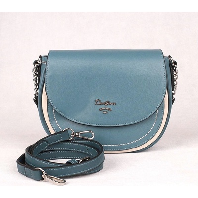 David Jones dámská kabelka do ruky i crossbody 6204-2 paví modrá