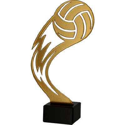 Zlatá kovová trofej Volejbal