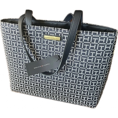 Tommy Hilfiger Větší kabelka Signature TH Logo Large Tote Shoulder bag dark blue – Hledejceny.cz