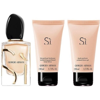 Giorgio Armani Si Парфюмна Вода 50 мл + Лосион за Тяло 50 мл + Душ Гел 50 мл - Подаръчен Комплект за Жени