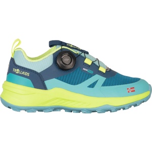 Trollkids Детски мултиспорт обувки Trollkids Kid's Trollfjord Hiker Low XT Multisport shoes - Harbor Blue / Spring Leaf / Aqua Haze - размер 39 (EU) (702-4133-0322)