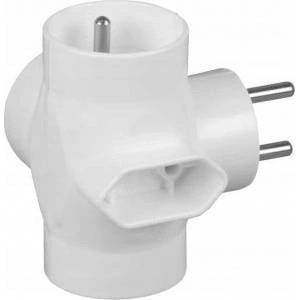 TIMEX-ELEKTRO Timex Plug Detector 3x2P+ with +1xEuro white R-44