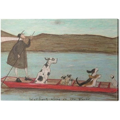 Obraz na plátne Sam Toft - Woofing Along on the Rinver, 2 - 80×60 cm