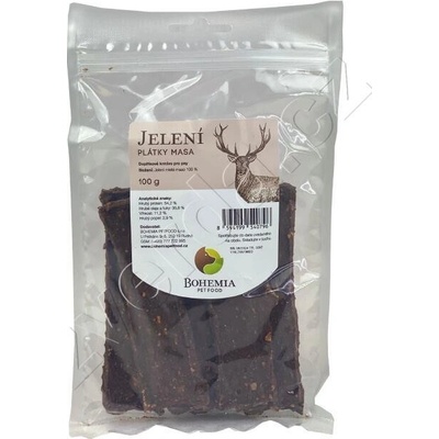 Bohemia Pet Food BOHEMIA Jelení plátky 100 g