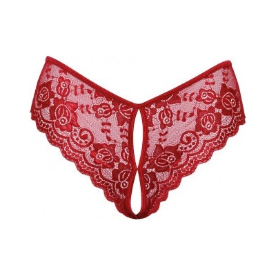 Krajkové kalhotky s otevřeným rozkrokem Cottelli Lingerie