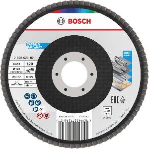 Bosch Ламелен диск x451, 125 × 22.23 мм, g120, t27, 60 бр. 2608626151 (2608626151)