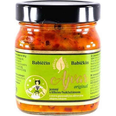 Natura Secret Ajvar jemný s extra panenským olivovým olejem 12 x 310 g