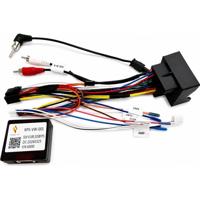 2DIN Napájací kábel s CANBUS RP5-VW-001 pre VW, Škoda, Seat - Sound System - PQ platforma
