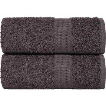 vidaXL Кърпи за баня FROGN 2 бр. Антрацит 15x21 см 360 г/м2 (136669)