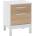 Adore Furniture Нощно шкафче 60x45 см бял/кафяв (AD0025)