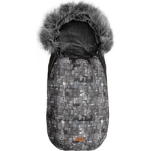 Sensillo do kočíka OLAF 100 x 45 cm Bodky čierny
