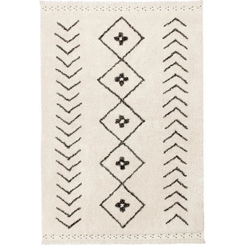 Lorena Canals Кремав ръчно изработен памучен килим подходящ за пране 170x120 cm Bereber Rhombs - Lorena Canals (C-BER-RHOMBS-S)