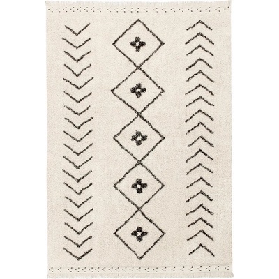 Lorena Canals Кремав ръчно изработен памучен килим подходящ за пране 170x120 cm Bereber Rhombs - Lorena Canals (C-BER-RHOMBS-S)