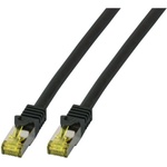 EFB Elektronik RJ45 пач корда кат. 6a с кат. 7 Raw Cable, S-FTP LSZH, черна, EFB (0.50 м) (MK7001.0,5B)