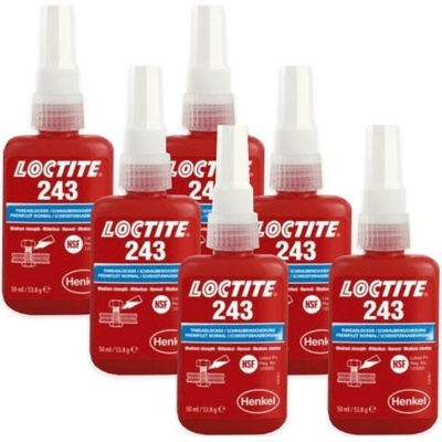 Loctite 243 strednepevnostný zaisťovač závitov 50 ml 6 ks