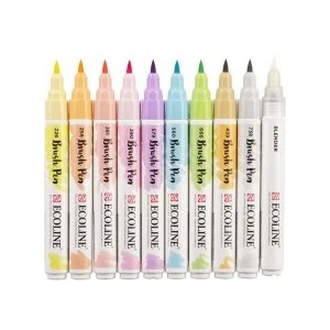 Royal Talens Маркер Ecoline Brushpen 10 цвята