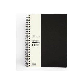 Image 1 of Drasca Скечбук със спирала Black А4 90г 80л черен