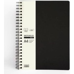 Drasca Скечбук със спирала Black А4 90г 80л черен