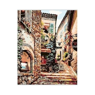 Norimpex Diamantový obrázek Kamenná ulička 30 x 40 cm – Hledejceny.cz