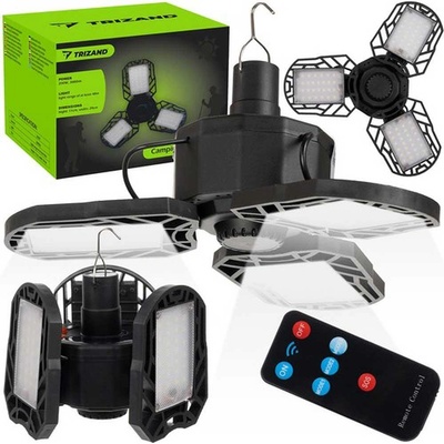 TRIZAND Лампа туристическа соларна с кукичка за закачане, Trizand 23959 (UNI-010344)