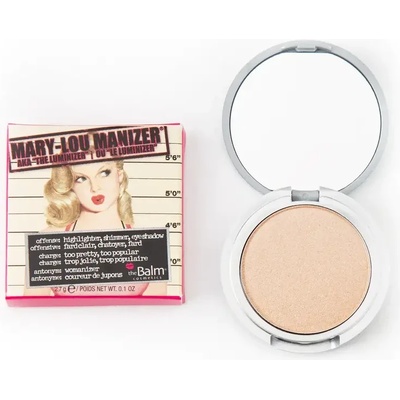 THE BALM Хайлайтър, сенки за очи, блясък за лице The Balm Mary Lou Manizer Mini (681619814761)