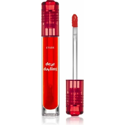 Etude Dear Darling water Gel Tint farba na pery s gélovou textúrou 01 Tangerine Red 5 g